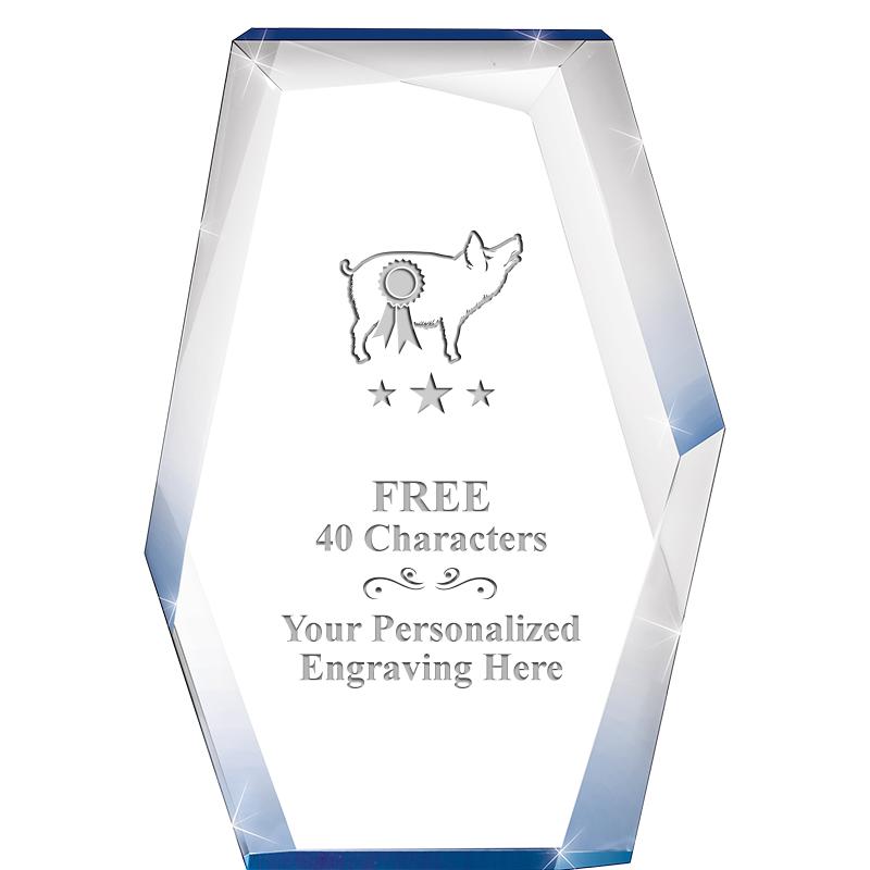 8" COBALT RADIANCE ACRYLIC