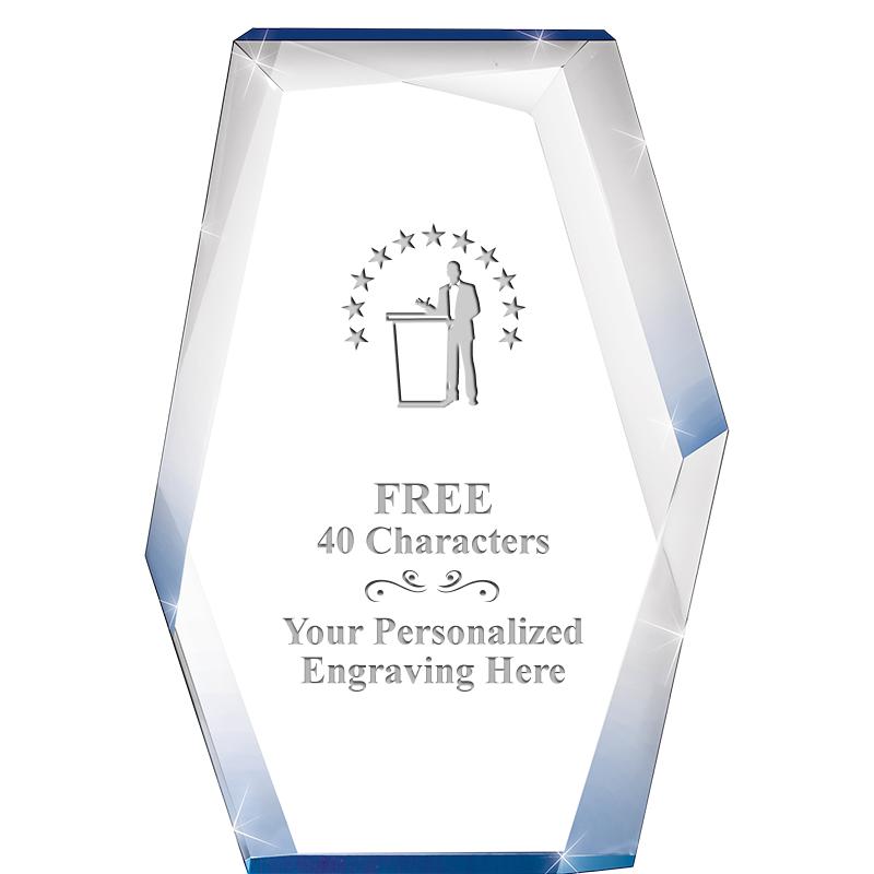 8" COBALT RADIANCE ACRYLIC