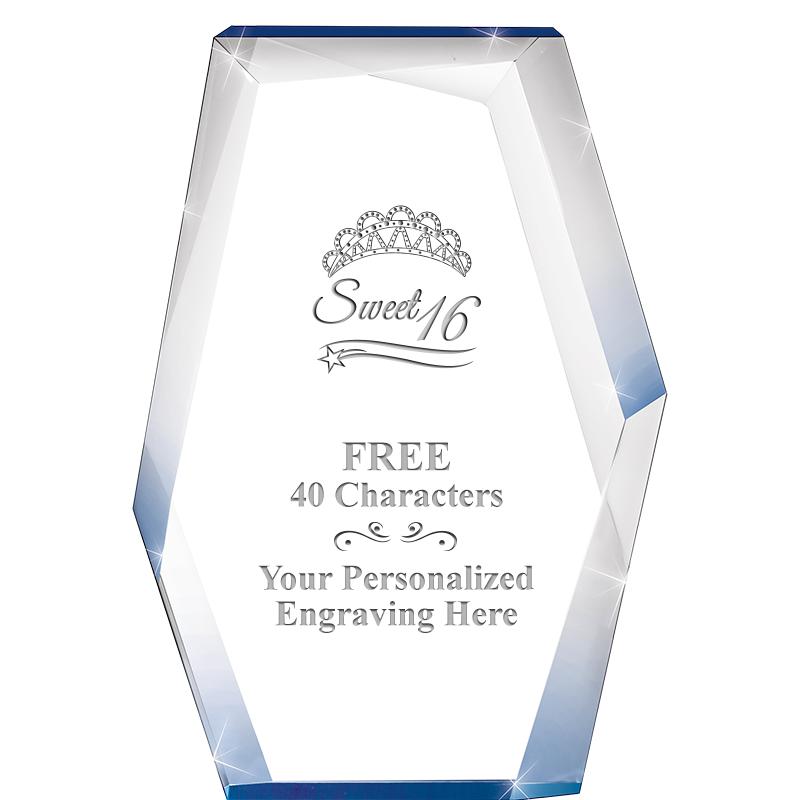 8" COBALT RADIANCE ACRYLIC