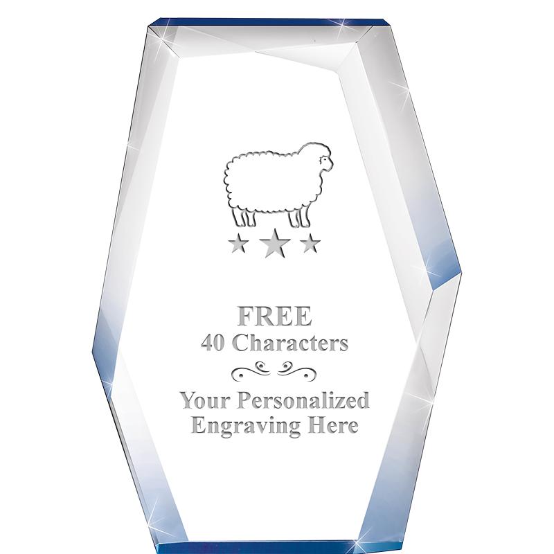 8" COBALT RADIANCE ACRYLIC