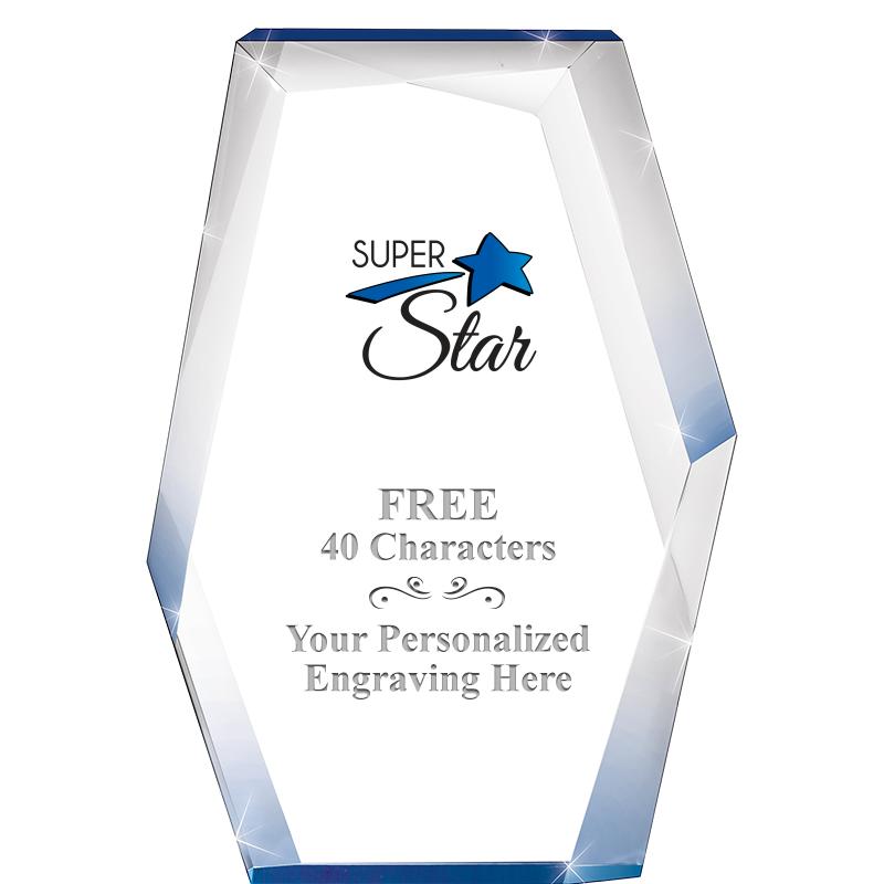 8" COBALT RADIANCE ACRYLIC