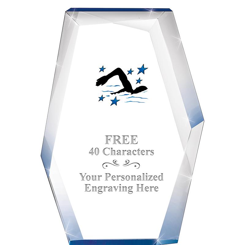 8" COBALT RADIANCE ACRYLIC