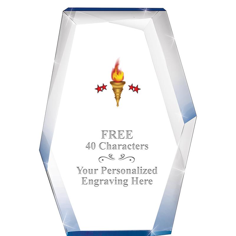 8" COBALT RADIANCE ACRYLIC