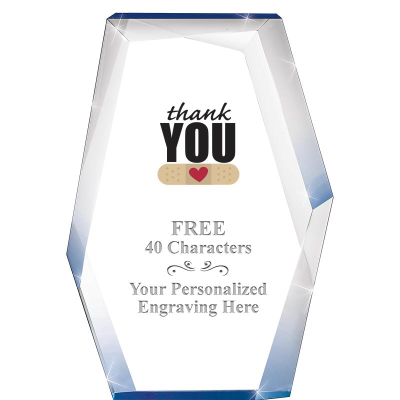 8" COBALT RADIANCE ACRYLIC