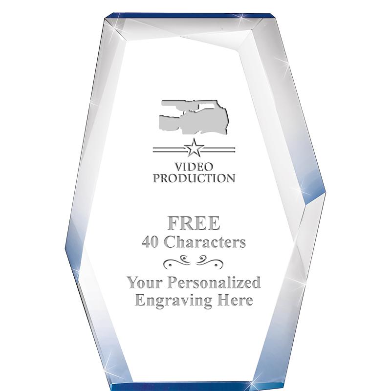 8" COBALT RADIANCE ACRYLIC