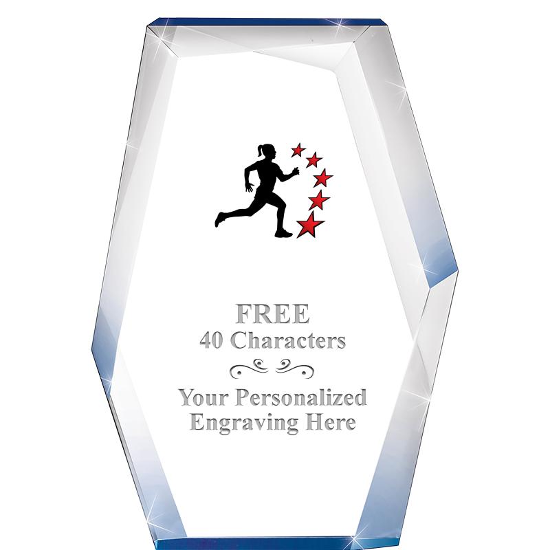 8" COBALT RADIANCE ACRYLIC