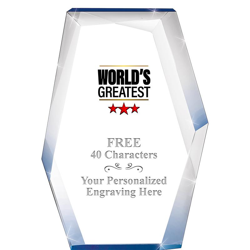 8" COBALT RADIANCE ACRYLIC