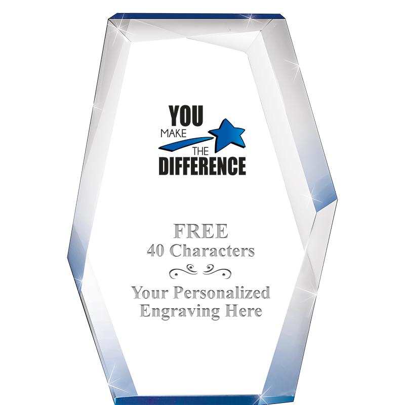 8" COBALT RADIANCE ACRYLIC