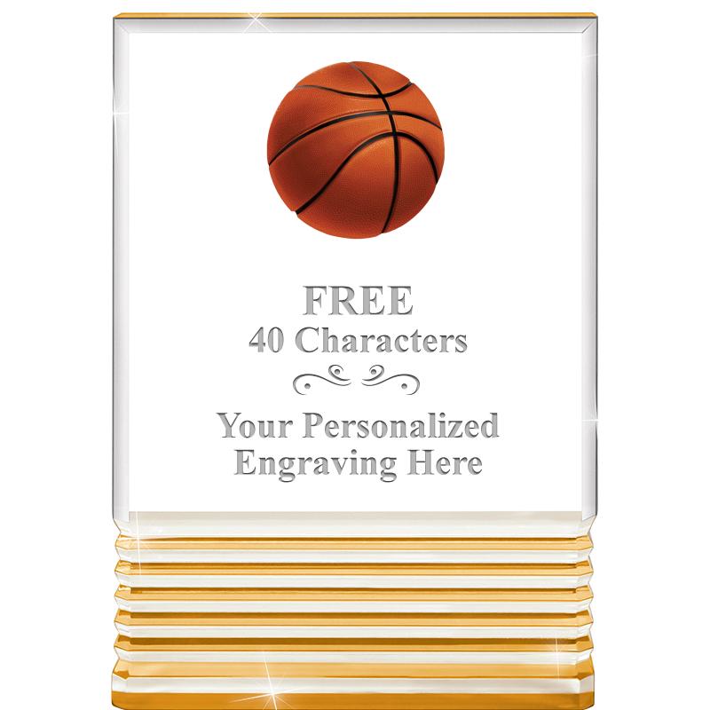 3.5"x5"GOLD ROCKWELL ACRYLIC