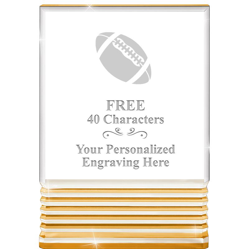 3.5"x5"GOLD ROCKWELL ACRYLIC