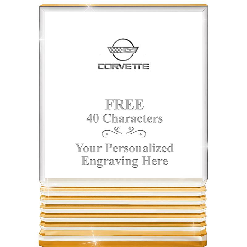 3.5"x5"GOLD ROCKWELL ACRYLIC