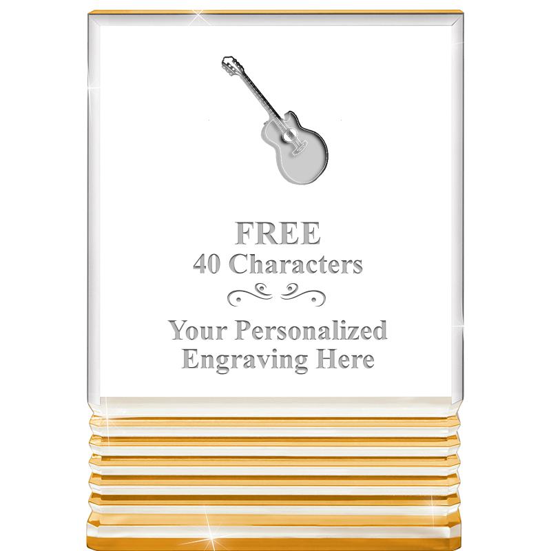 3.5"x5"GOLD ROCKWELL ACRYLIC