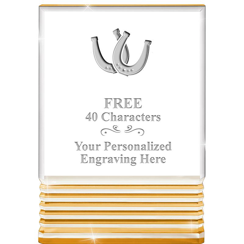 3.5"x5"GOLD ROCKWELL ACRYLIC