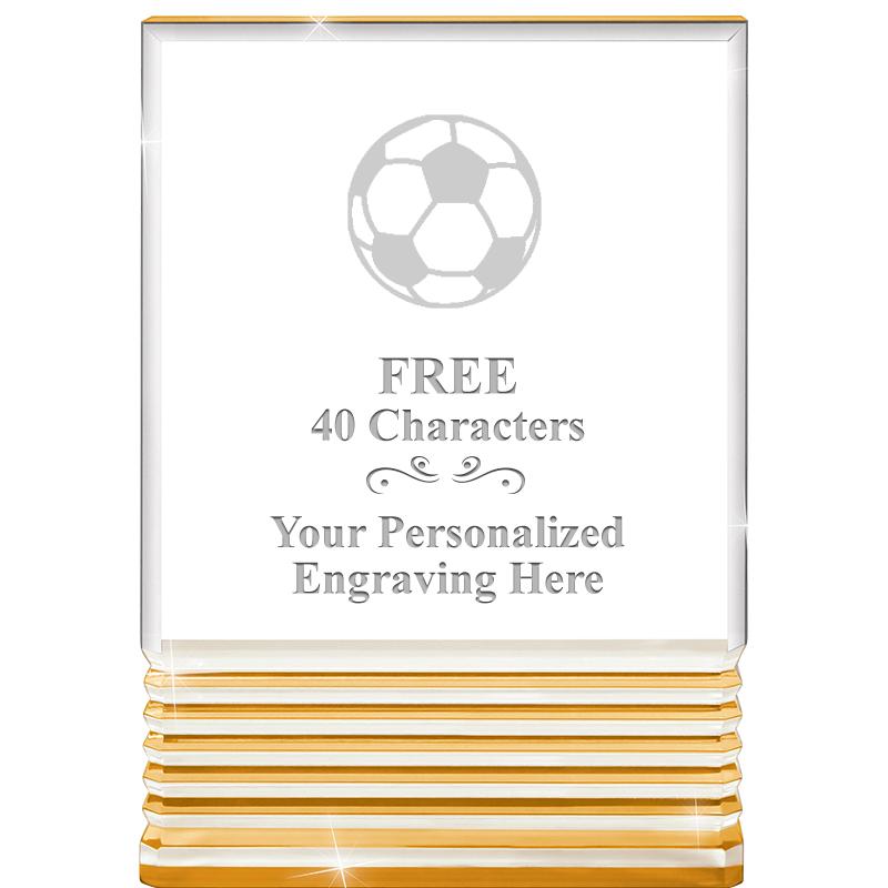 3.5"x5"GOLD ROCKWELL ACRYLIC