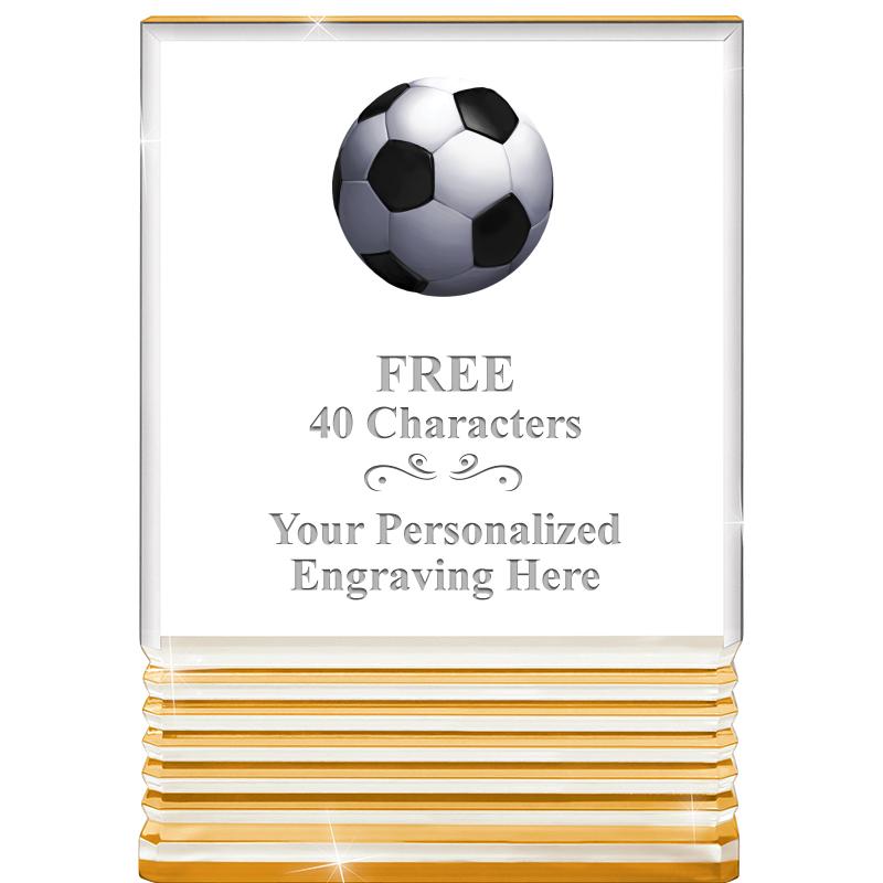 3.5"x5"GOLD ROCKWELL ACRYLIC