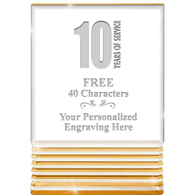 3.5"x5"GOLD ROCKWELL ACRYLIC