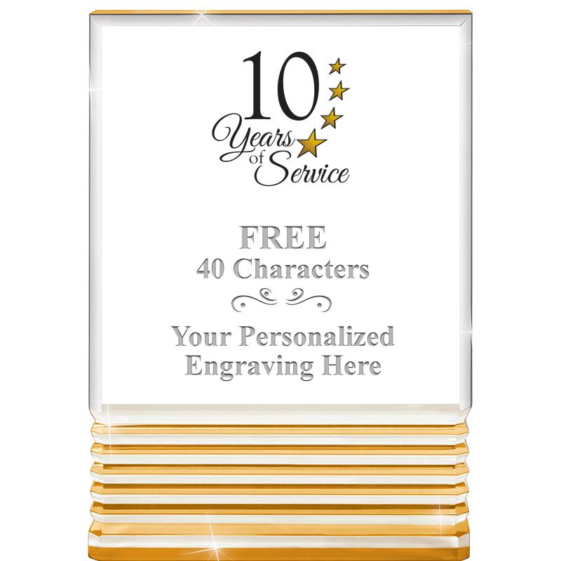 3.5"x5"GOLD ROCKWELL ACRYLIC