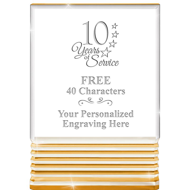 3.5"x5"GOLD ROCKWELL ACRYLIC