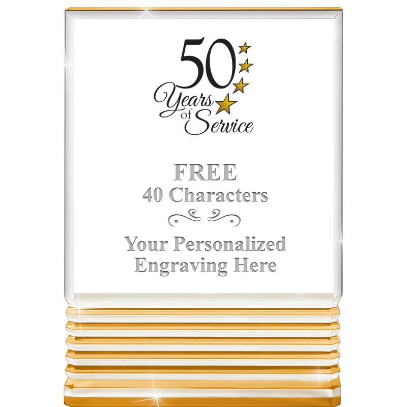 3.5"x5"GOLD ROCKWELL ACRYLIC