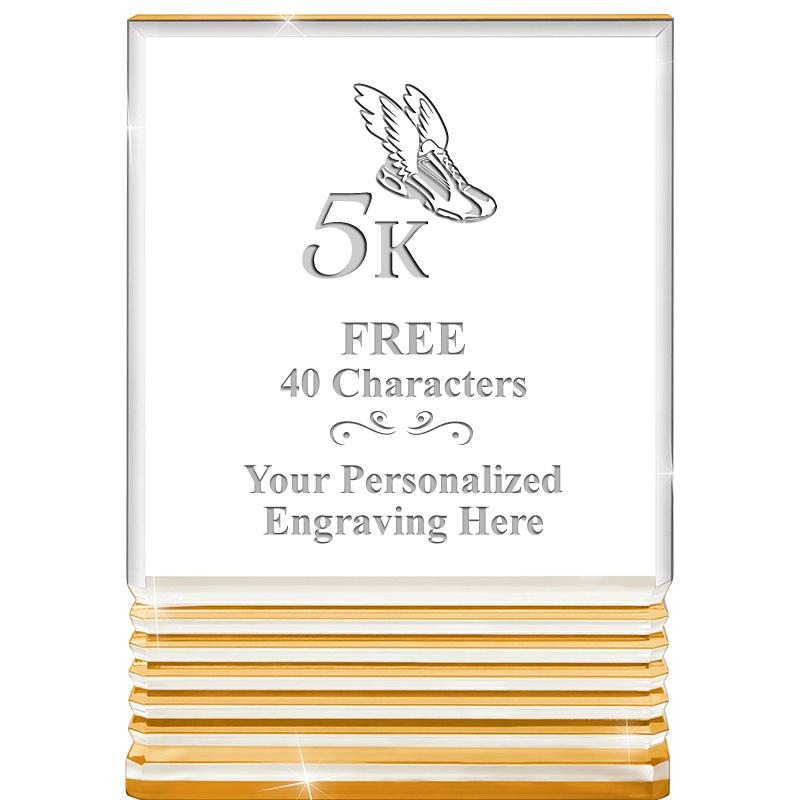 3.5"x5"GOLD ROCKWELL ACRYLIC