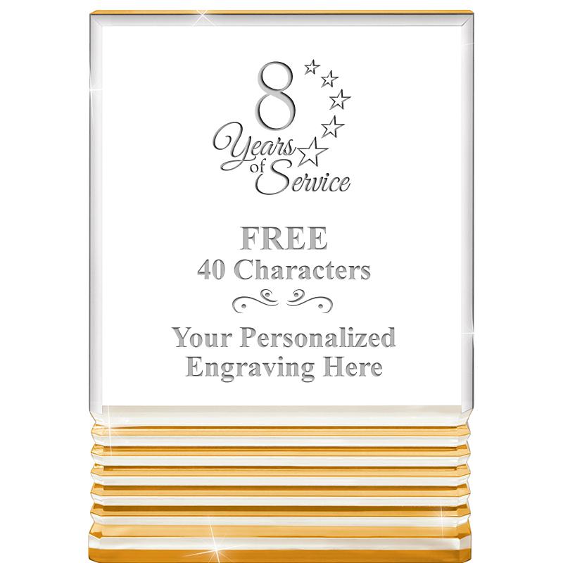 3.5"x5"GOLD ROCKWELL ACRYLIC