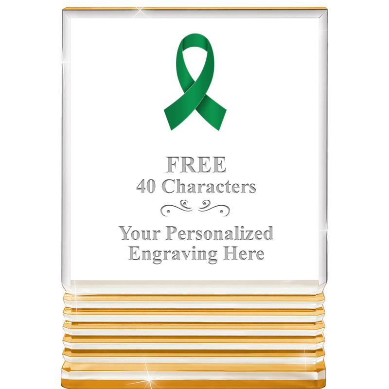 3.5"x5"GOLD ROCKWELL ACRYLIC