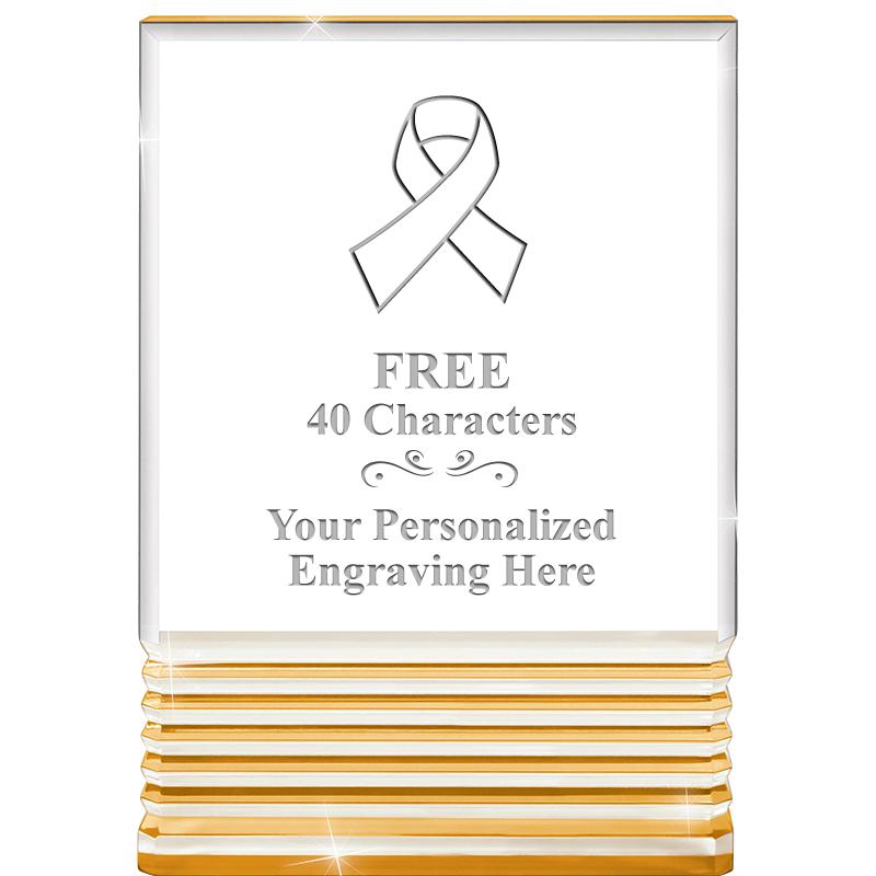 3.5"x5"GOLD ROCKWELL ACRYLIC