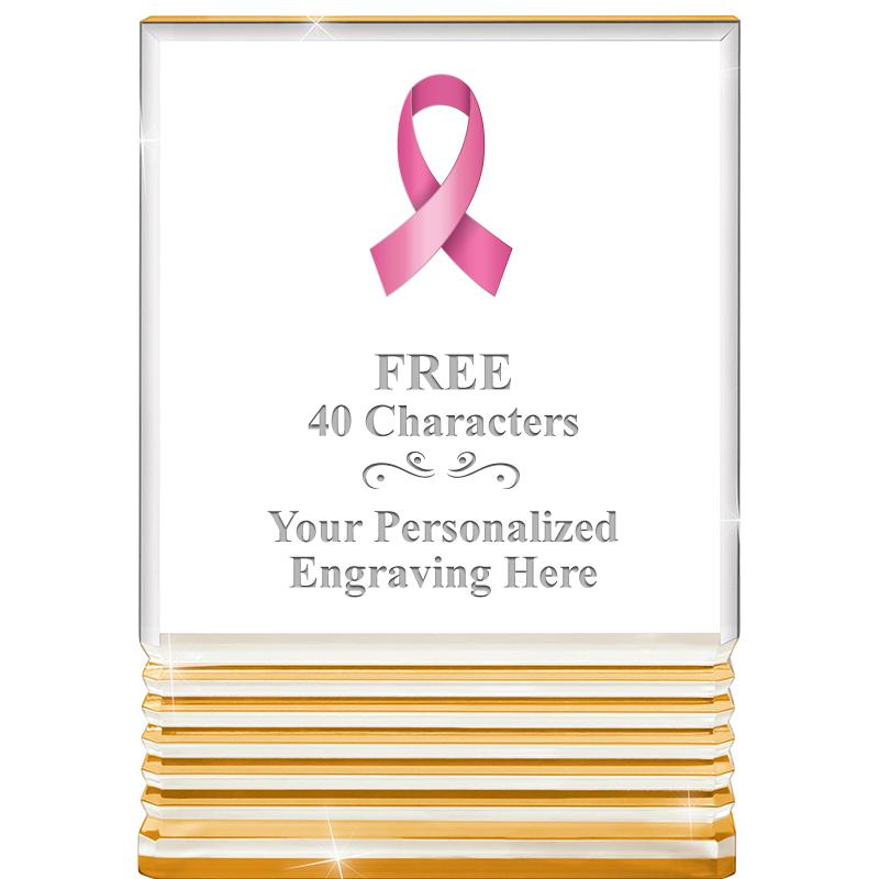 3.5"x5"GOLD ROCKWELL ACRYLIC