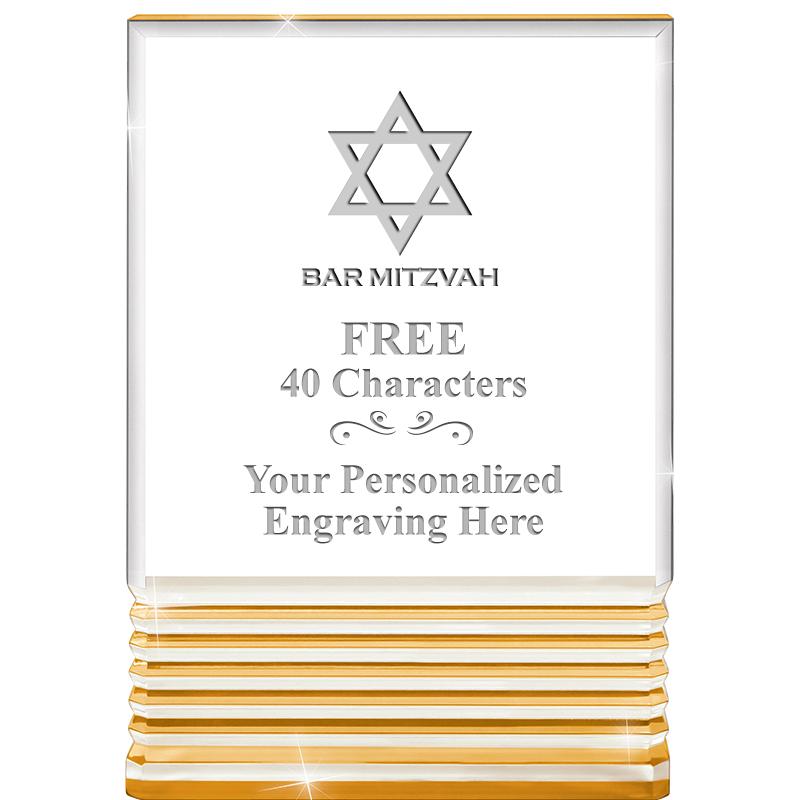 3.5"x5"GOLD ROCKWELL ACRYLIC