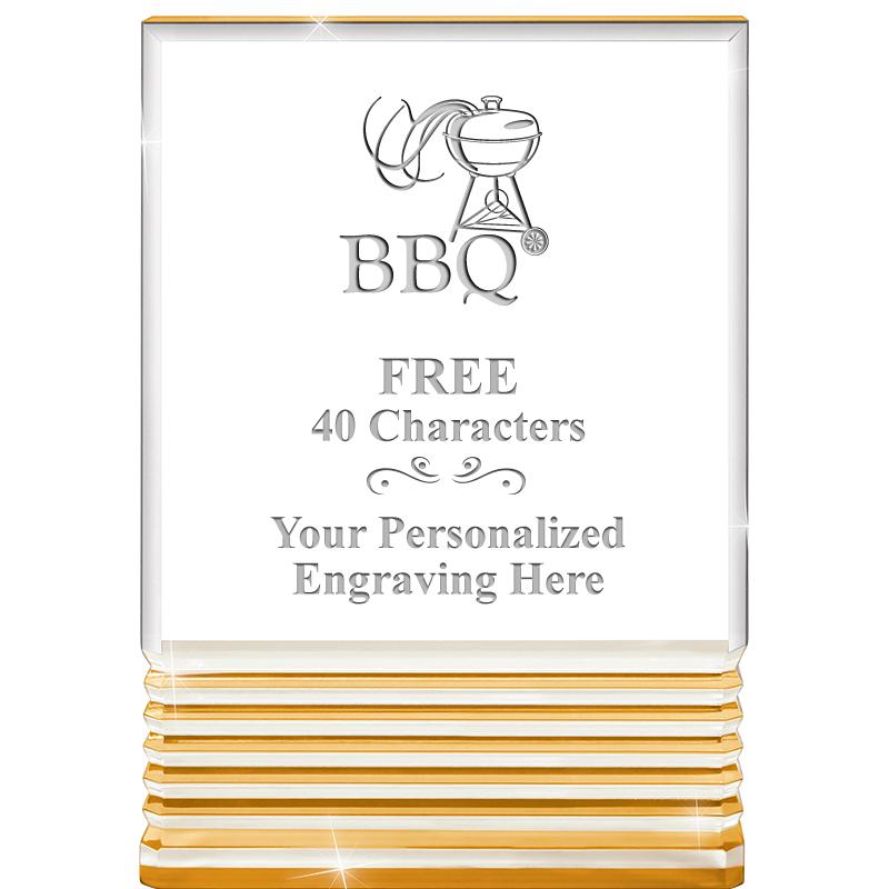 3.5"x5"GOLD ROCKWELL ACRYLIC