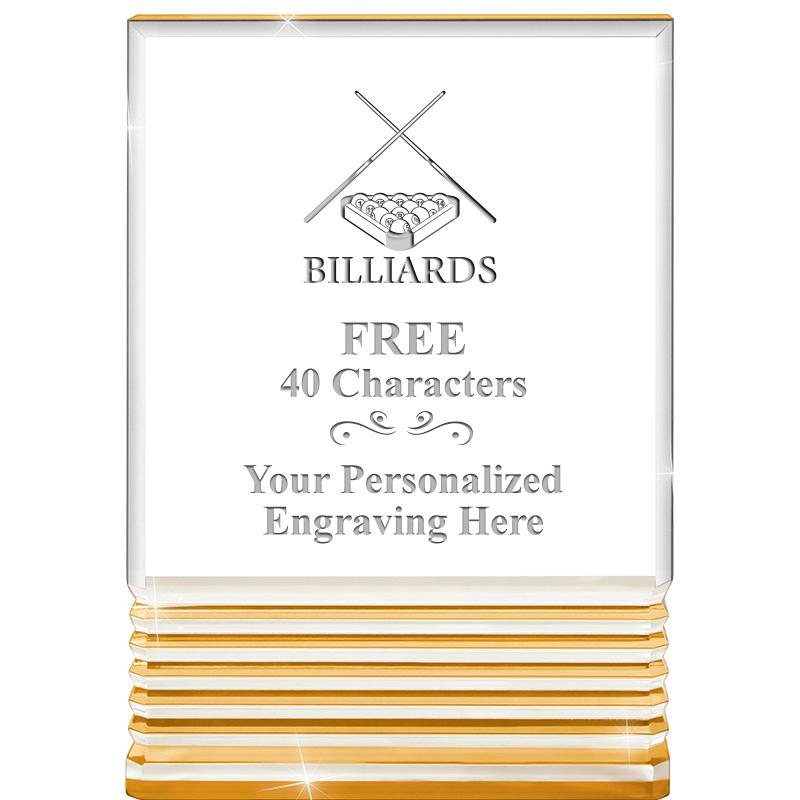 3.5"x5"GOLD ROCKWELL ACRYLIC