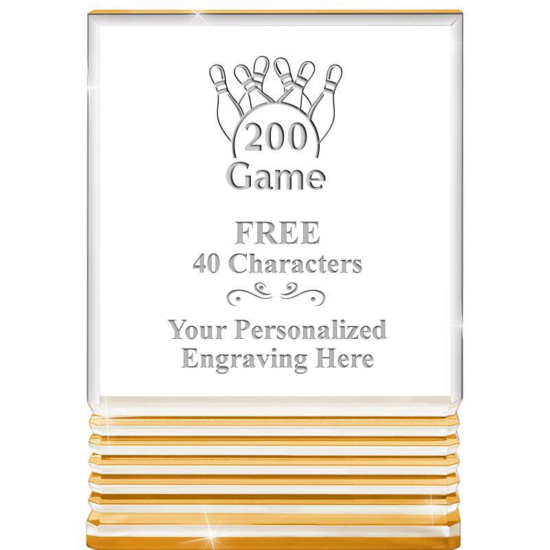 3.5"x5"GOLD ROCKWELL ACRYLIC