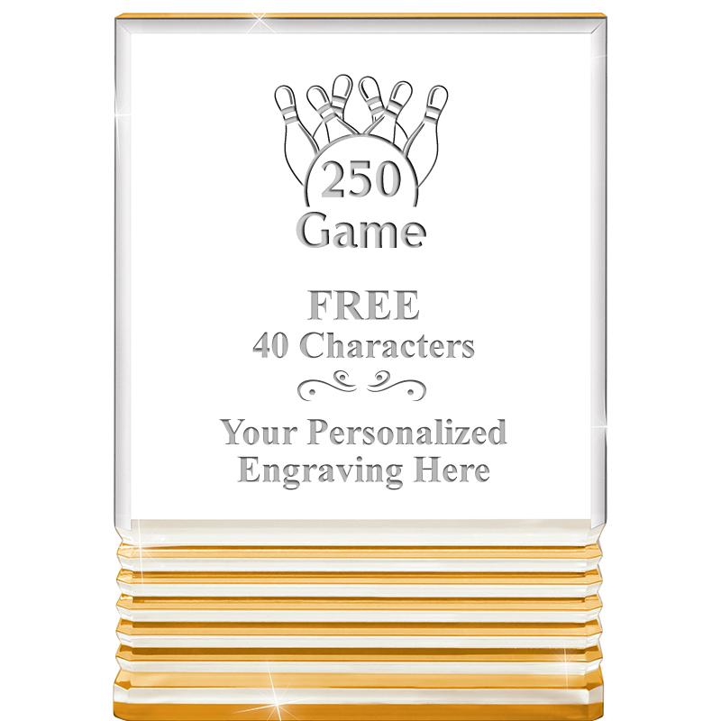 3.5"x5"GOLD ROCKWELL ACRYLIC