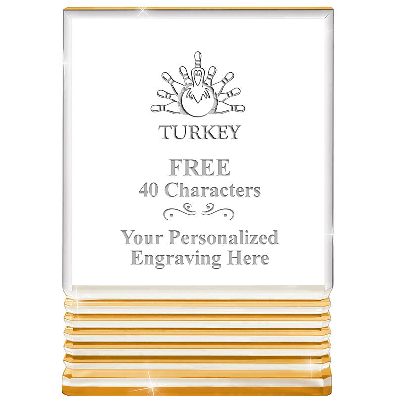 3.5"x5"GOLD ROCKWELL ACRYLIC