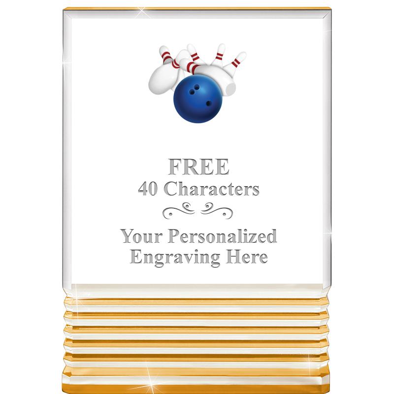 3.5"x5"GOLD ROCKWELL ACRYLIC