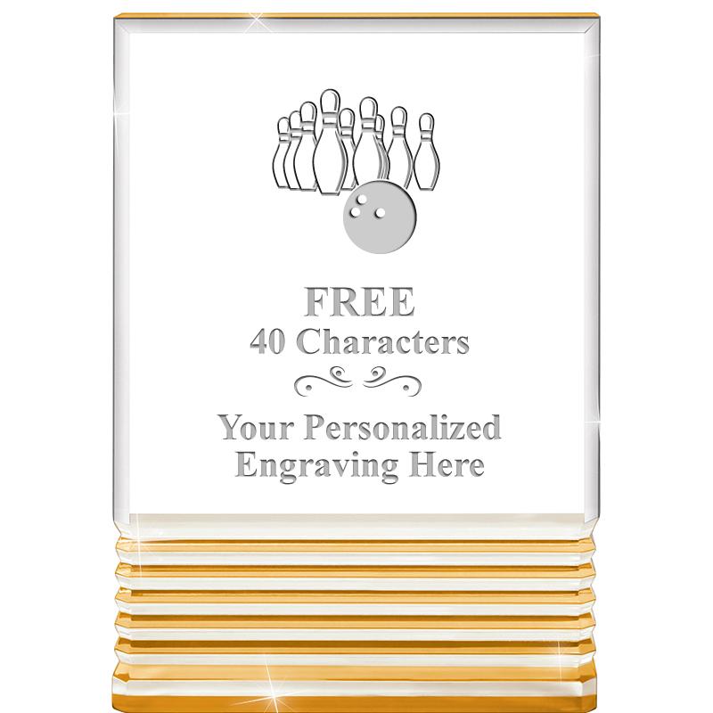 3.5"x5"GOLD ROCKWELL ACRYLIC