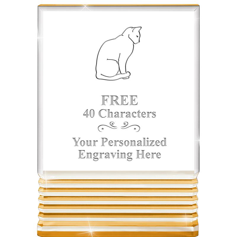 3.5"x5"GOLD ROCKWELL ACRYLIC