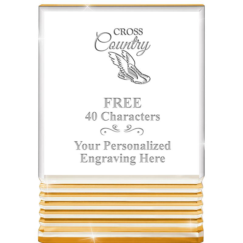 3.5"x5"GOLD ROCKWELL ACRYLIC