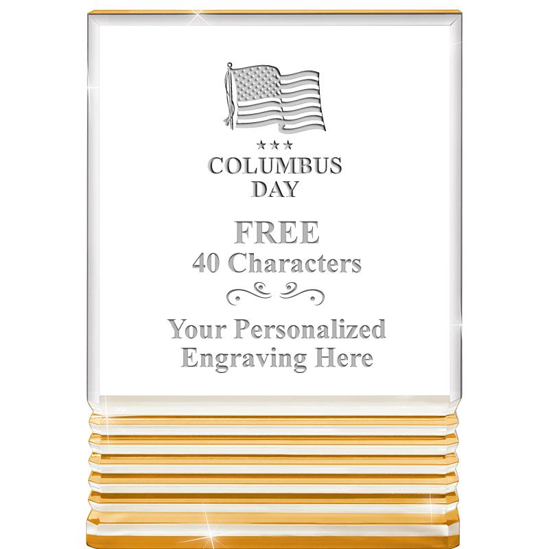 3.5"x5"GOLD ROCKWELL ACRYLIC