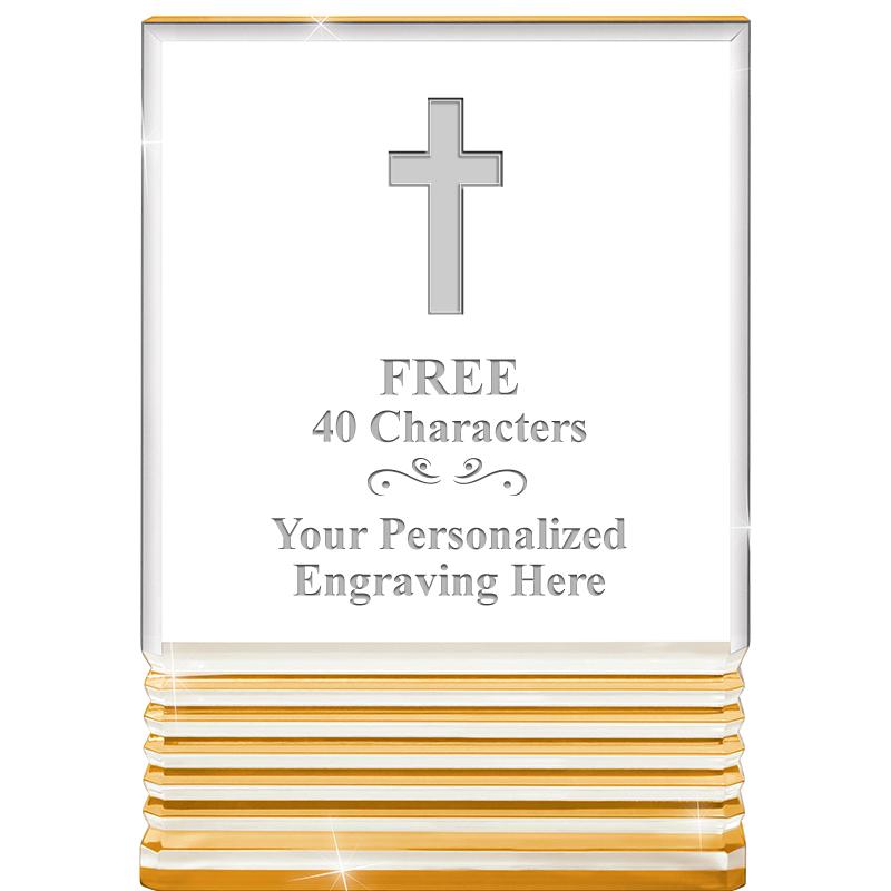 3.5"x5"GOLD ROCKWELL ACRYLIC