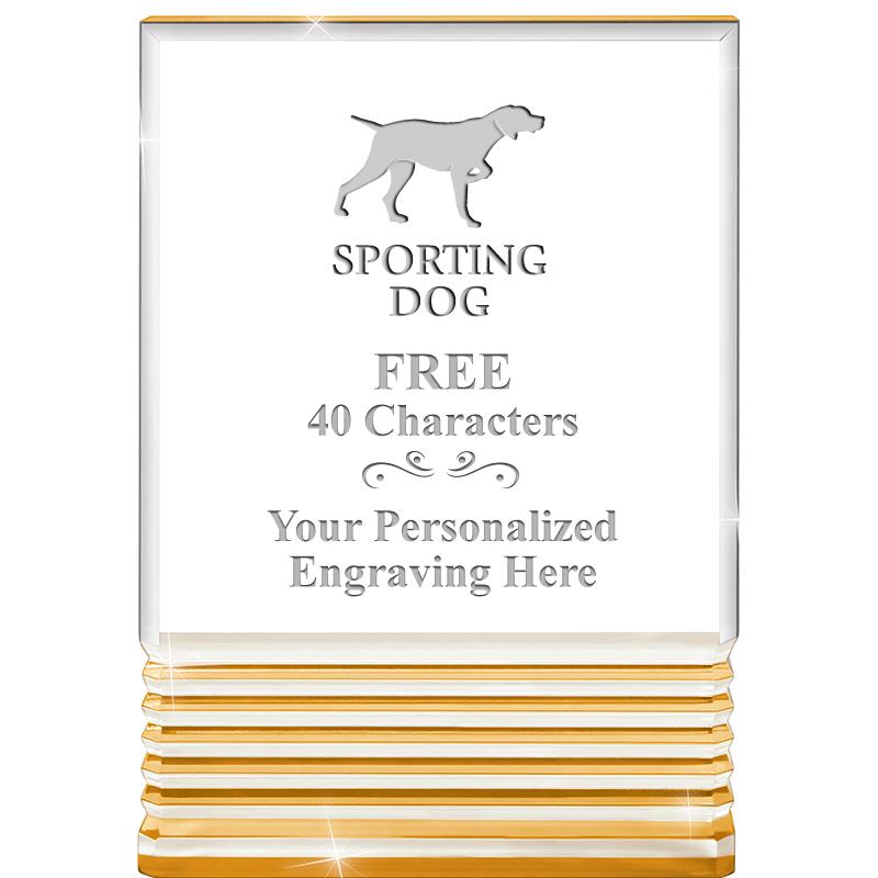 3.5"x5"GOLD ROCKWELL ACRYLIC