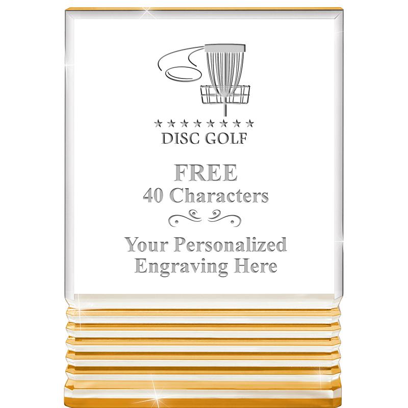 3.5"x5"GOLD ROCKWELL ACRYLIC