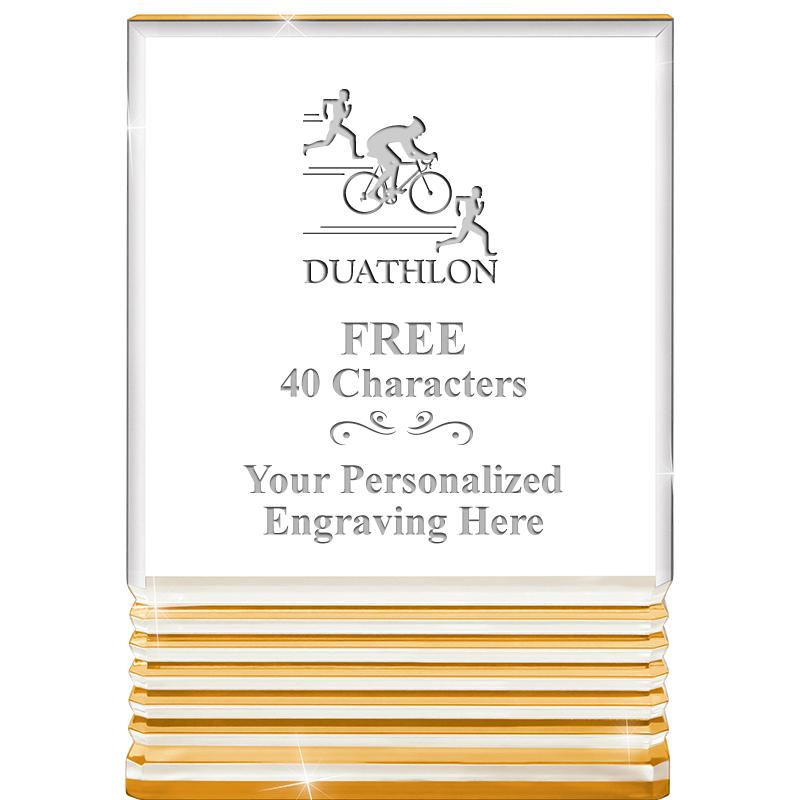 3.5"x5"GOLD ROCKWELL ACRYLIC