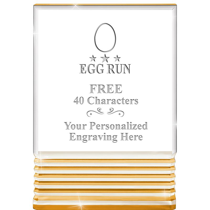 3.5"x5"GOLD ROCKWELL ACRYLIC