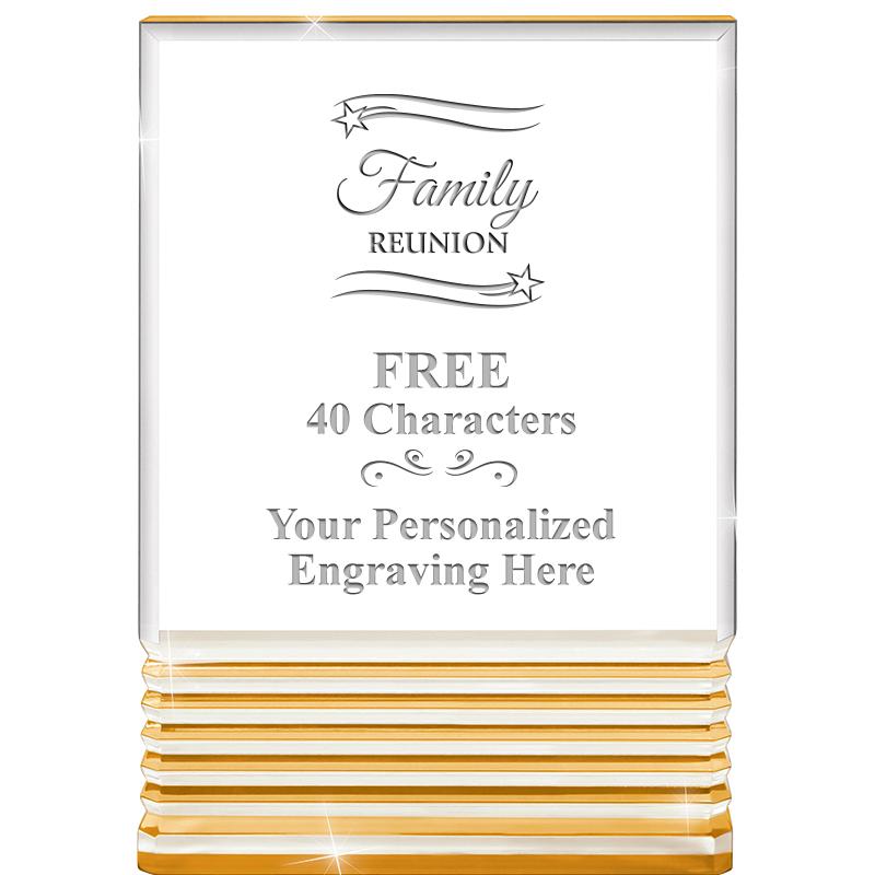 3.5"x5"GOLD ROCKWELL ACRYLIC