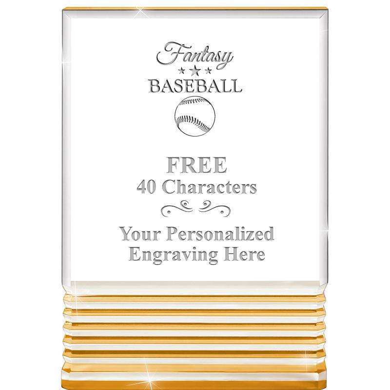 3.5"x5"GOLD ROCKWELL ACRYLIC