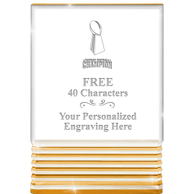 3.5"x5"GOLD ROCKWELL ACRYLIC