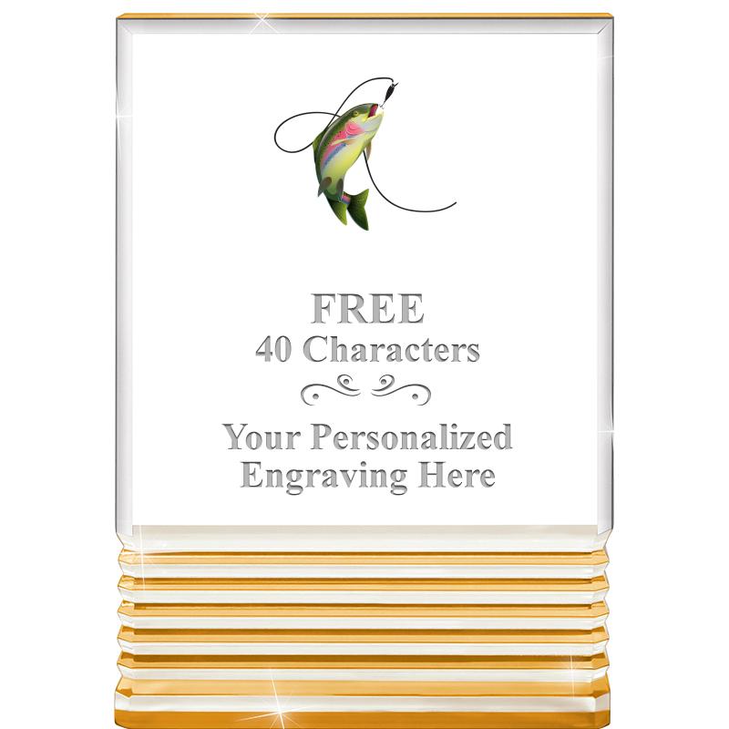 3.5"x5"GOLD ROCKWELL ACRYLIC