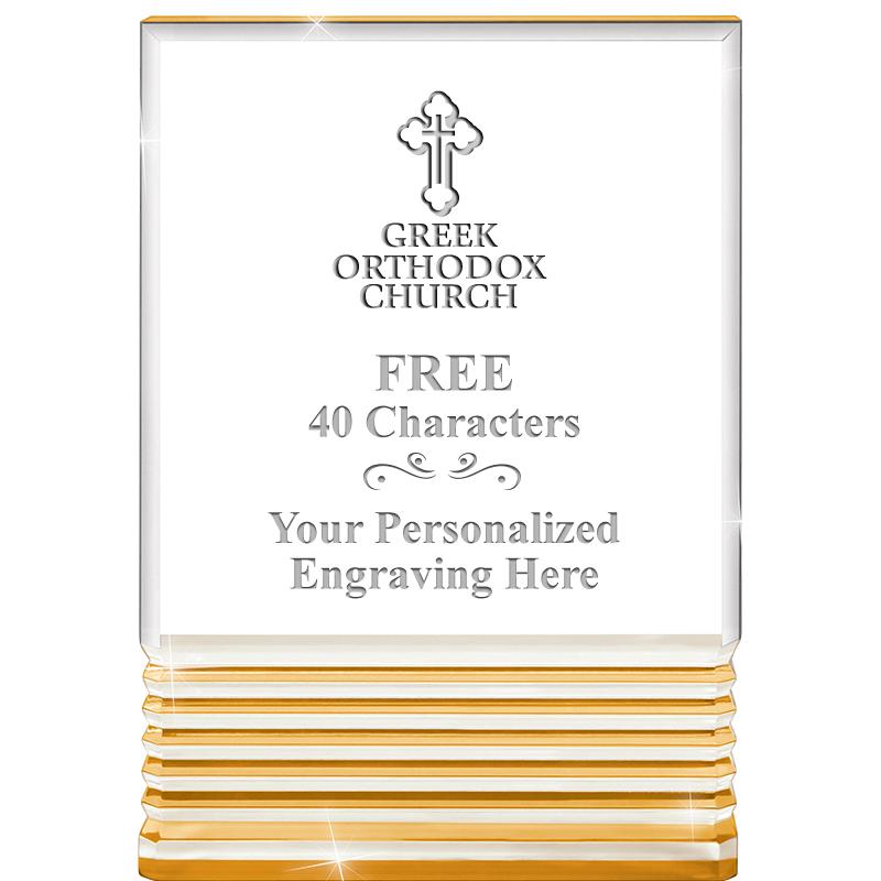 3.5"x5"GOLD ROCKWELL ACRYLIC