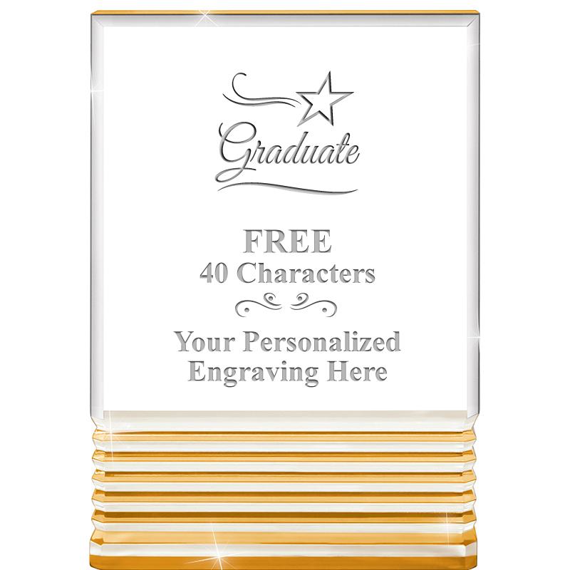 3.5"x5"GOLD ROCKWELL ACRYLIC